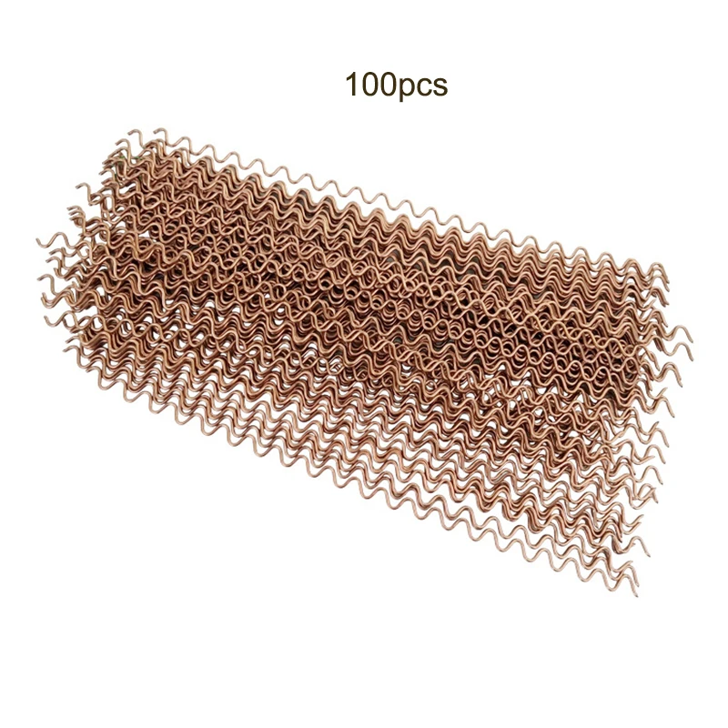 

100Pcs Car Dent Pulling Wavy Wires 320mm Long For Spot Welder Panel Pulling Wiggle Wires Spot Welding Machine Consumables