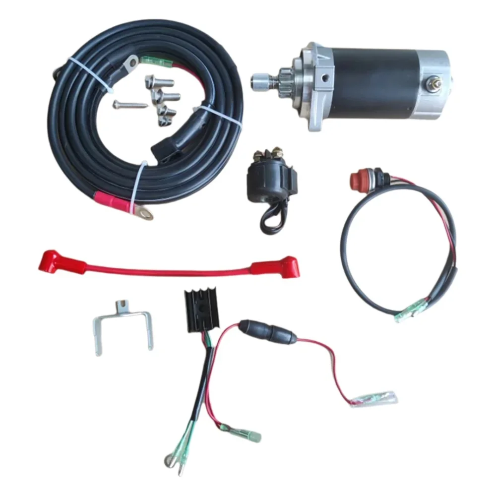Electric Start Kit FOR Tohatsu Mercury 4-Stroke 15-30HP Outboard Motor Rear Operator Boat Engine Replacement Accessory