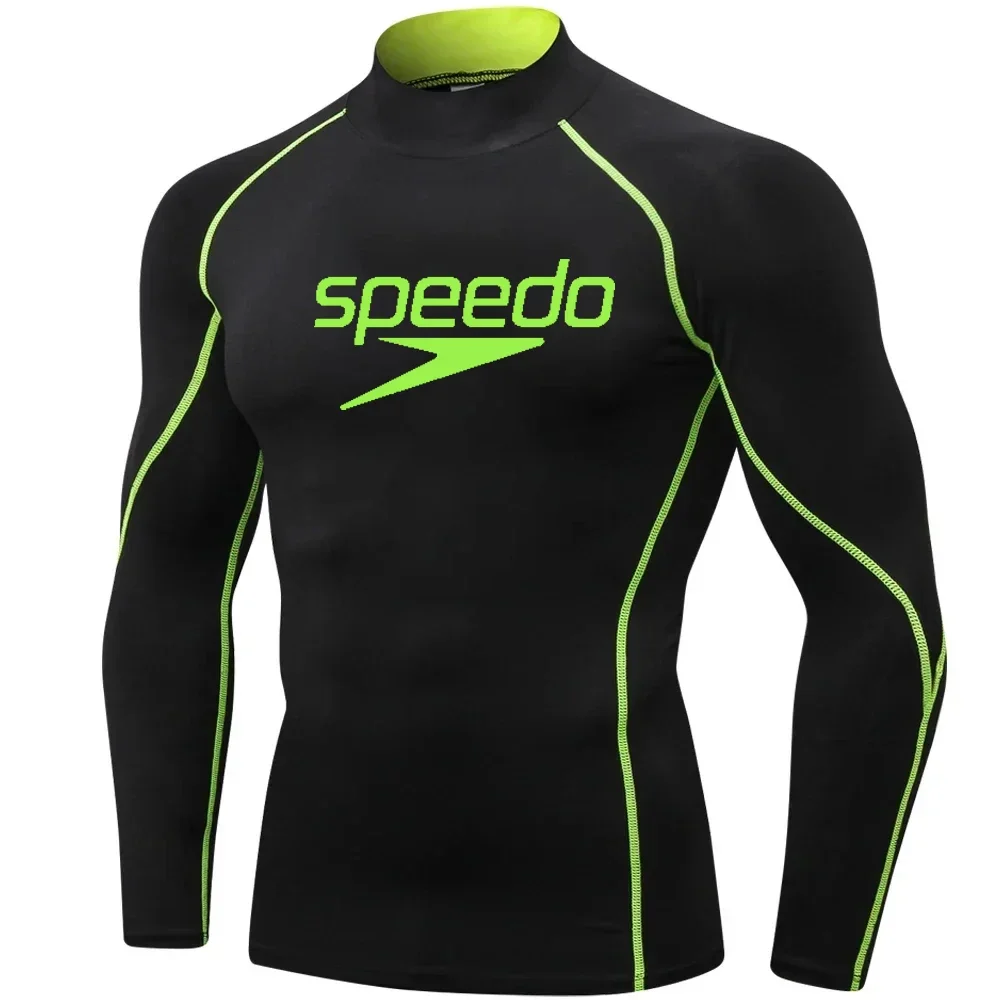 

Мужской костюм для серфинга Rash Guard, защита от ультрафиолета и солнца, водолазные костюмы с длинными рукавами, быстросохнущая базовая кожа, плотная рубашка для плавания, спортивные топы