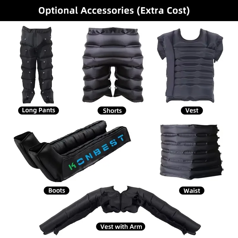 Pressotherapy Wraps Ankles Muscle Therapy System Air Pressure Compression Legs Massager Sports Recovery Boots