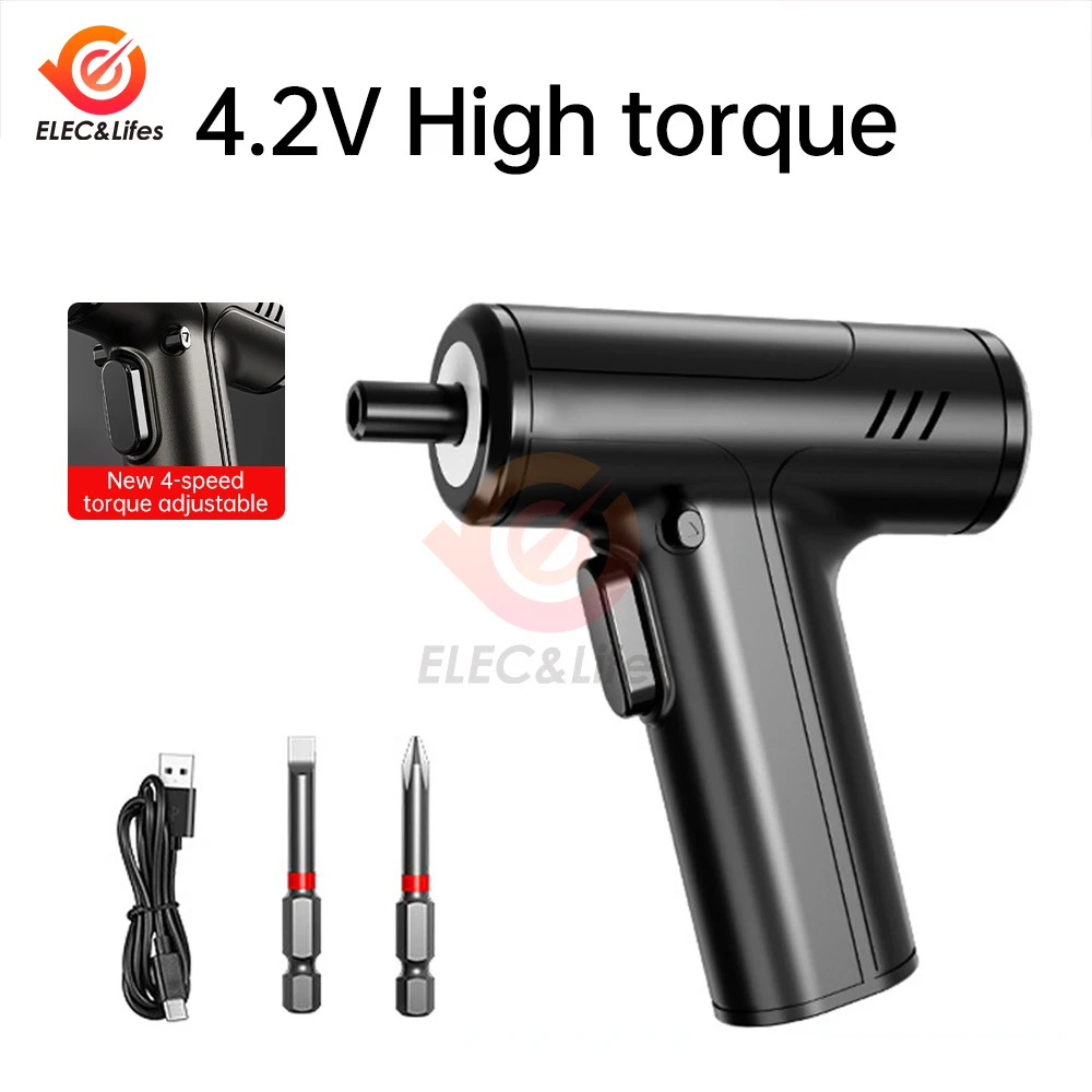 Chave de Fenda Elétrica sem Fio Bateria de Lítio Recarregável Mini Broca 4.2v Conjunto de Ferramentas Elétricas Ferramenta de Reparo de Manutenção Doméstica