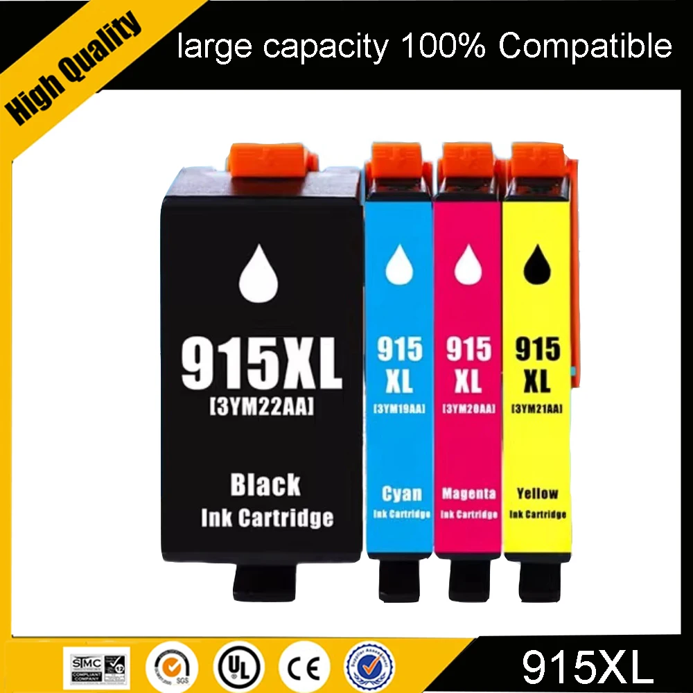 

Compatible For HP915 915XL 915 919 XL 919XL Remanufactured InkJet Ink Cartridge for HP OfficeJet Pro 8015 8025 8020 Printer