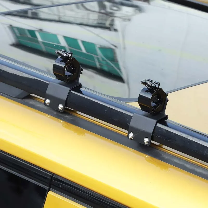 

Для BYD Formula Leopard 5 2023-2025 углеродистая сталь черный багажник на крышу автомобиля инженерный кронштейн лопаты автомобильные аксессуары