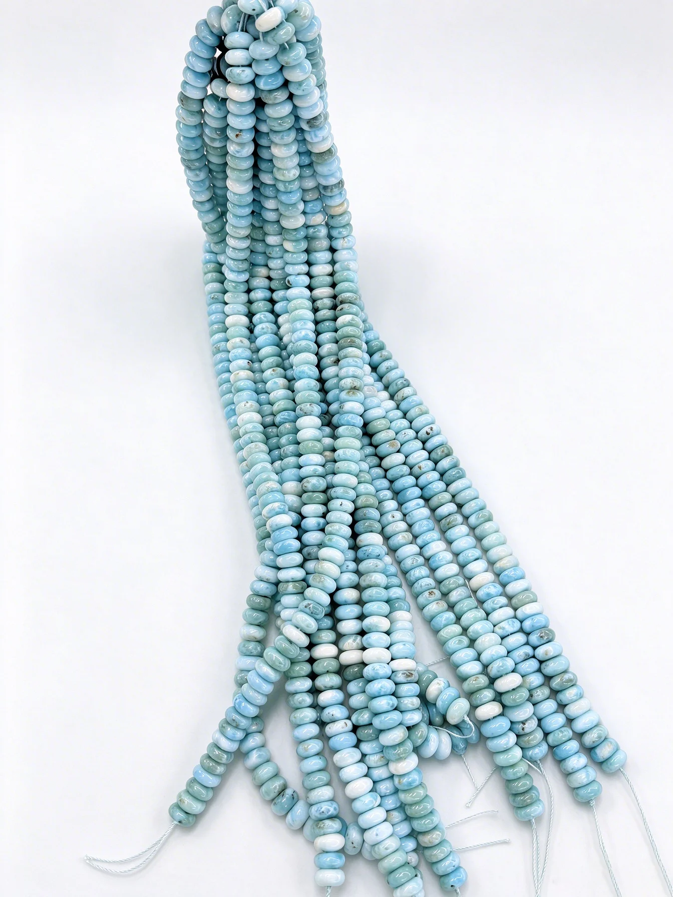 Natural larimar 10-11mm Stone Loose Beads For Jewelry Making DIY Bracelets Necklace Mikubeads
