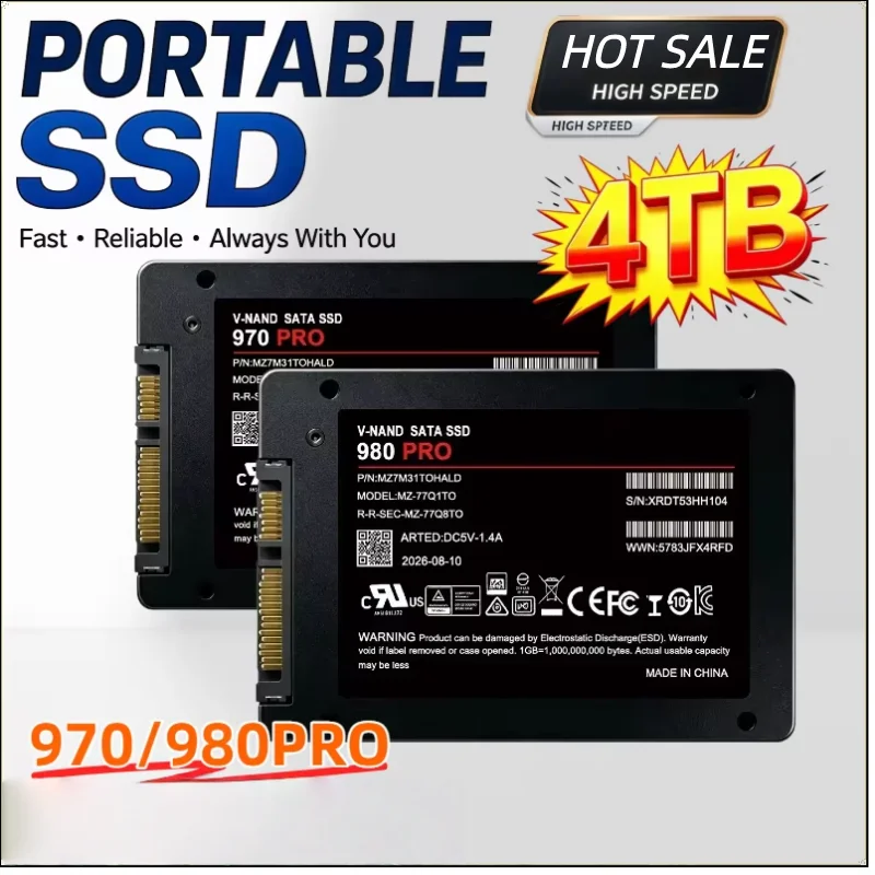 4TB 970/980 PRO Solid State Disk SSD 500GB 1TB 2TB Internal HDD Hard Drive Sata3 2.5 Inch For Laptop Microcomputer Desktop