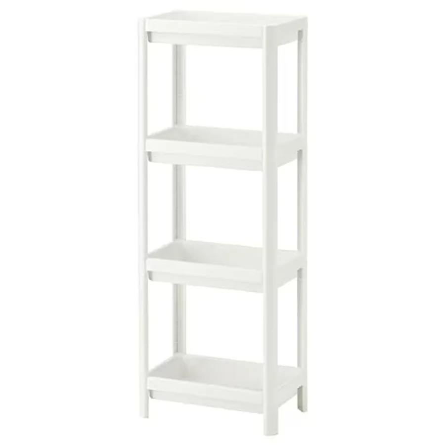

4 Tier Bathroom Shelf, Bathroom Rack, Shelves Organizer, for Bathroom Laundry Pantry Kitchen Narrow Places