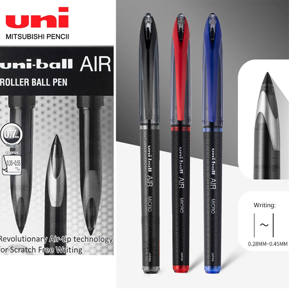 

12pcs Japan Uniball Signature Gel Pens Black Technology AIR UBA-188 0.5/0.7mm for Writing Straight Liquid Office Supplies