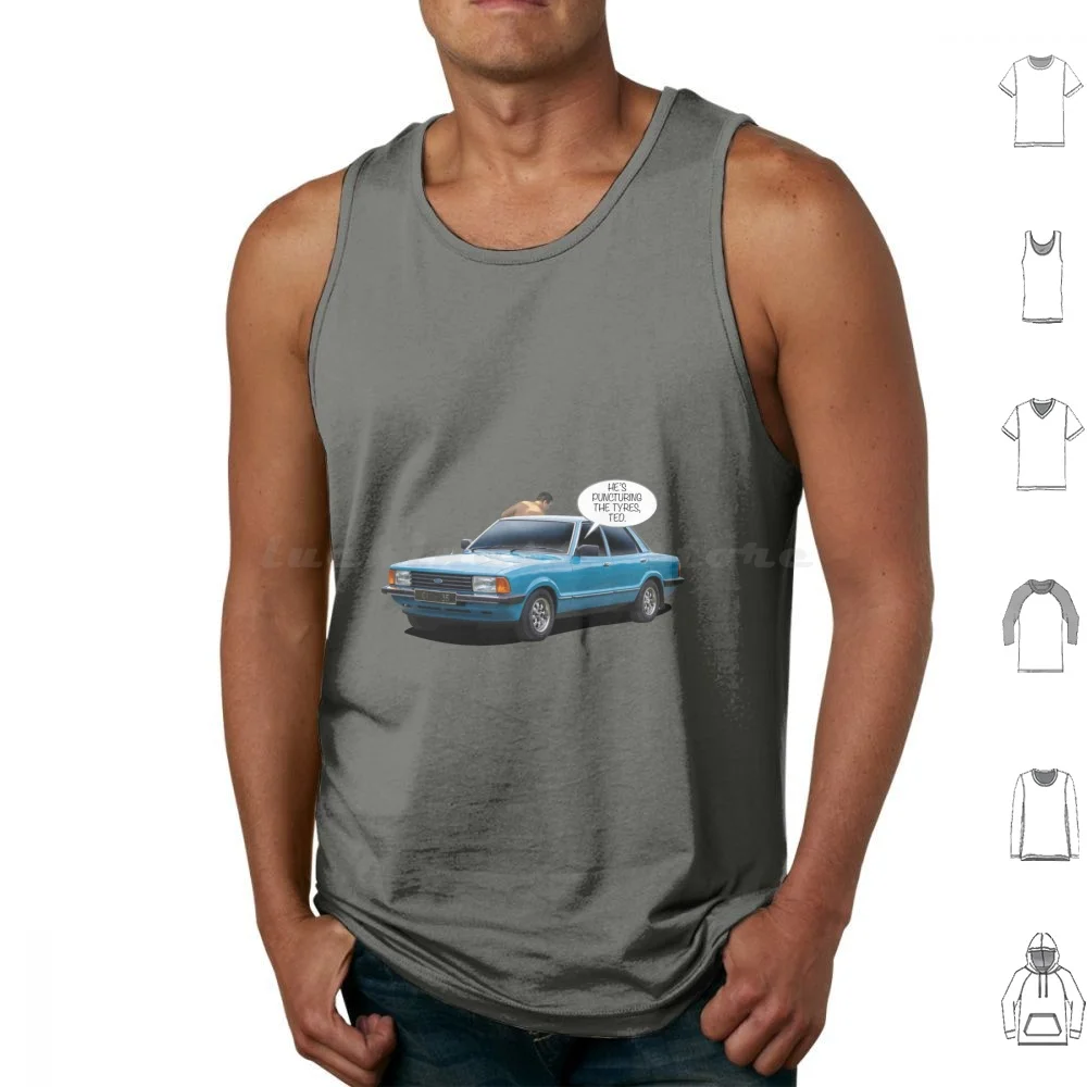 Padre Ted camisetas sin mangas chaleco sin mangas padre Ted punción Craggy isla vacaciones Cortina Meme divertido Meme señora Doyle padre Jack
