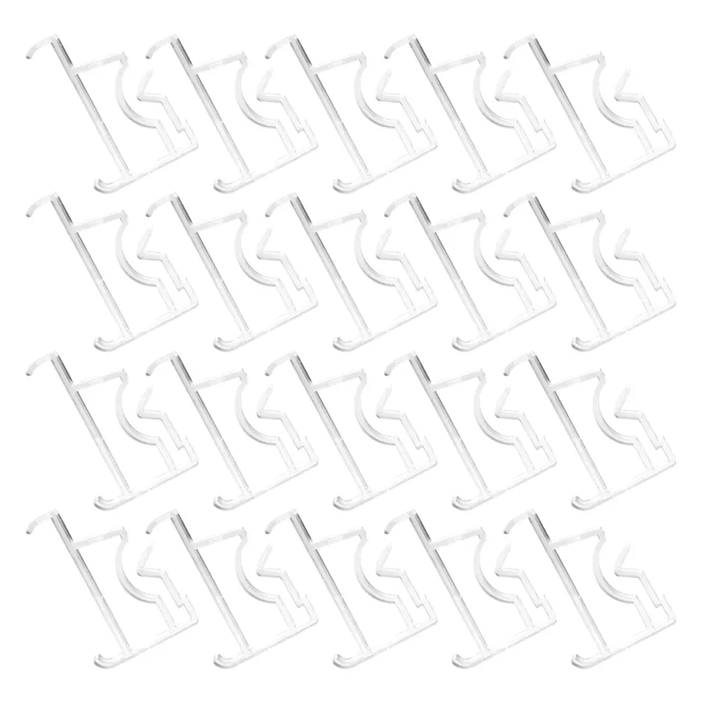

20Pcs Clear Plastic Blind Clips for Valance Hidden Window Curtain Hardware Sturdy Replacement Mounting Fixtures Home Office