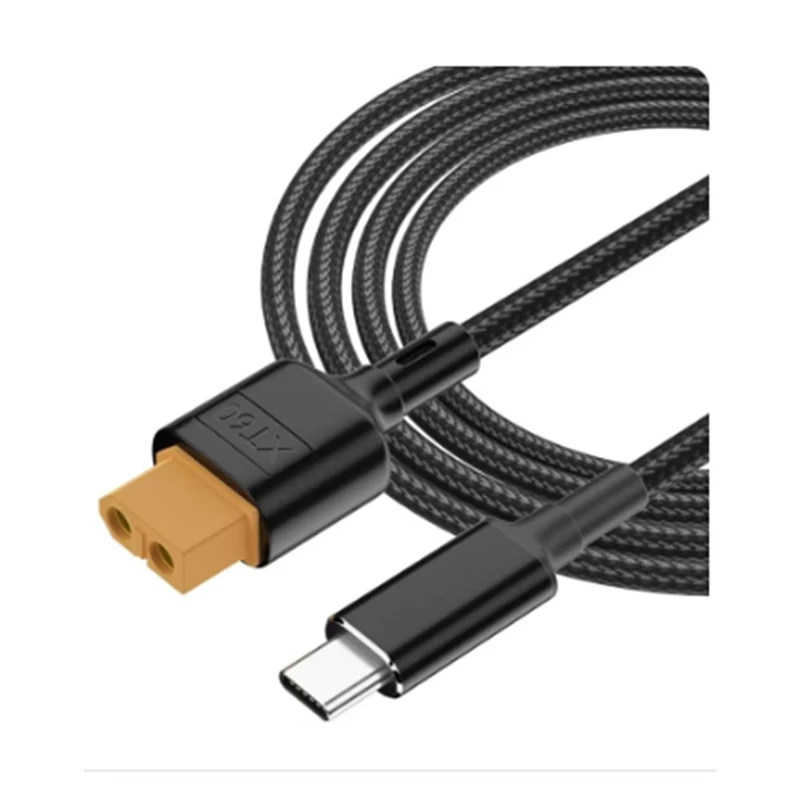 USB-C Type-C To XT60 Charging Cable PD 100W 20V/5A Charging Cable For Tool-Kitrc M7 M6 M6D M8S Charger,Solar Panel.