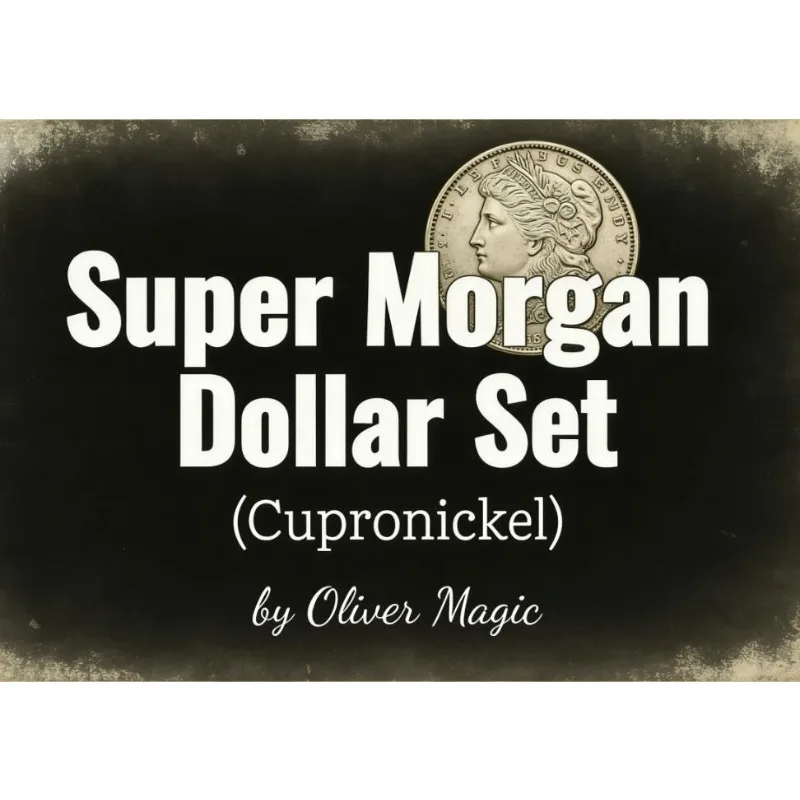 

Набор монет Super Morgan Dollar из купроникеля от Oliver Magic Tricks: фокус с монетами, иллюзия крупным планом, реквизит для магии, аксессуар для фокусников