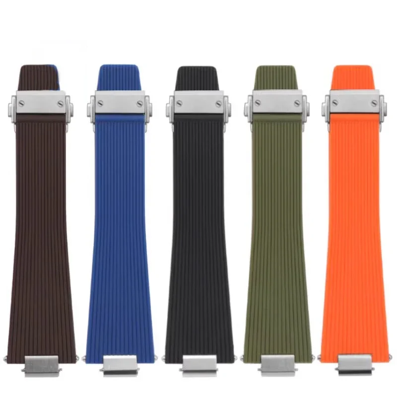 Мужской ремешок для часов 12 мм для Tissot PRX T137.407 T137.410, модный резиновый ремешок для суперплера, быстросъемный силиконовый браслет