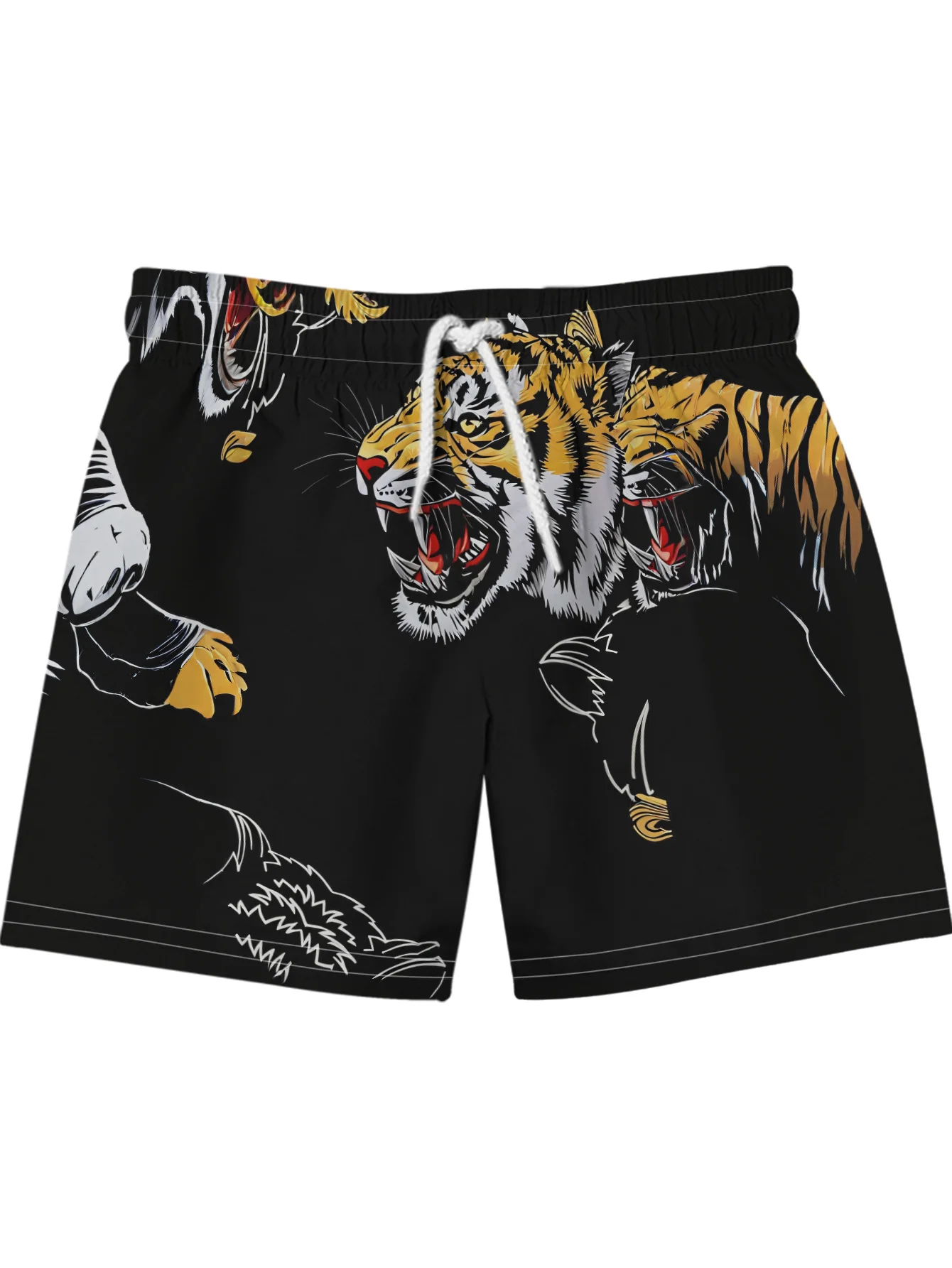 2026 Summer Fashion New Style  Men's 3D Print Beach Shorts Y2K Oversized Casual Pants Suitable for Daily and Training Wear
