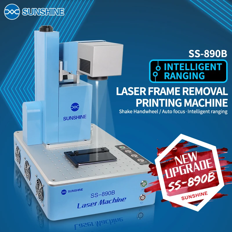 SUNSHINE SS-890B 20W Laser Marking Machine Screen Removal for Mobile Phone Frame and Glass Remove Frame Screen Removal Tool