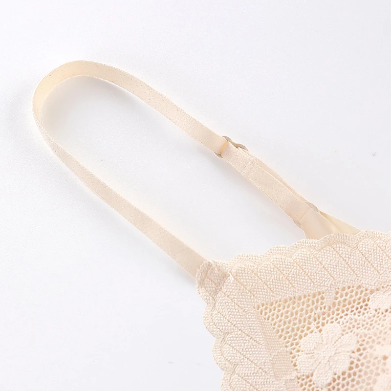 Women Lace Tops Seamless Bras Top Sexy Wrapped Chest Strap Chest Pad Camisole Bottoming Underwear Beauty Vest Bralette Intimates