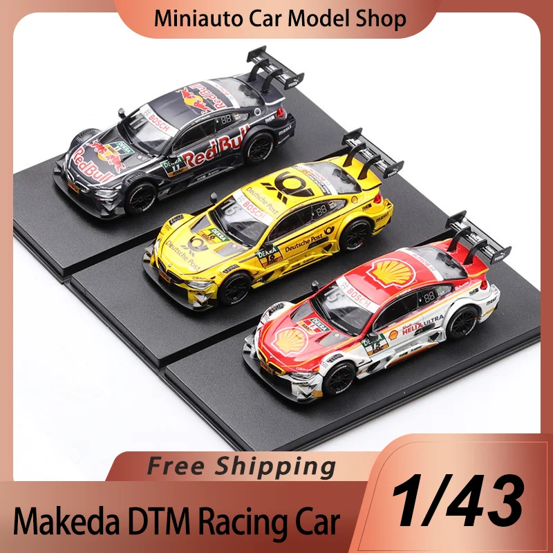 In Stock Makeda 1:43 Bmw Dtm Racing Car Alloy Miniature Diecast Model Acrylic Box Packaging Dtm Car Model Custom Toys Kids Gift