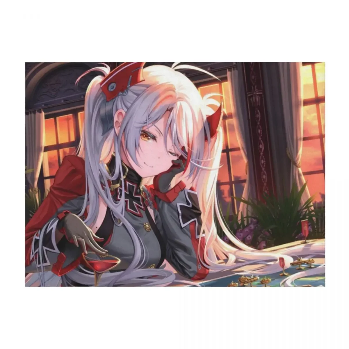 Play with Prinz Eugen Throw Blanket Decoratives Giant Sofa Thin Cute Blankets