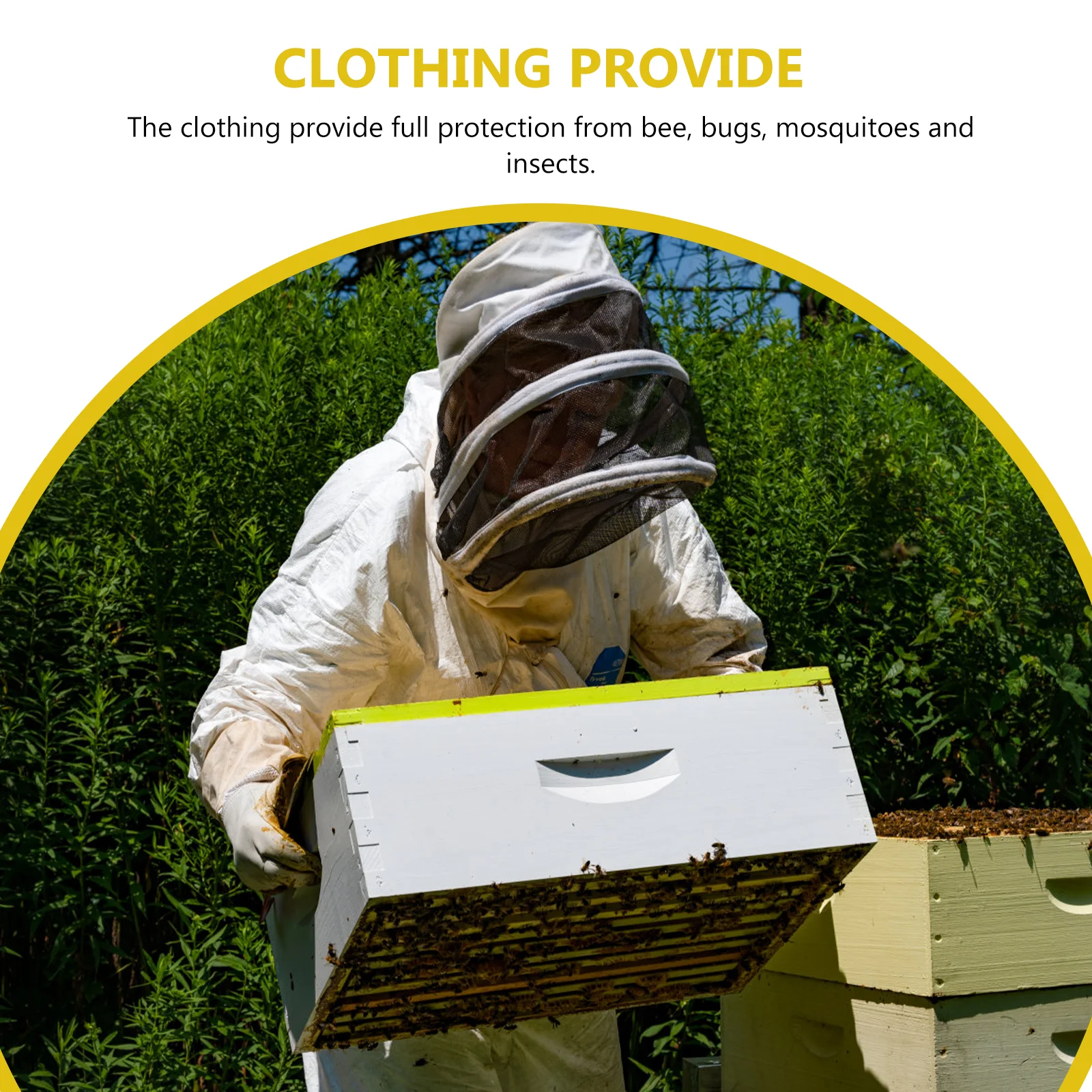 

Premium Beekeeping Suit Breathable Lightweight Foldable Wear-Resistant Gear Uv Protection Outdoor Bees Insects Mosquitoes
