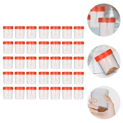 100 Pcs Sample Cup 40ML Specimen Container Phlegm with Sterile Test Bottle for Hospital Sampling Stool Urine