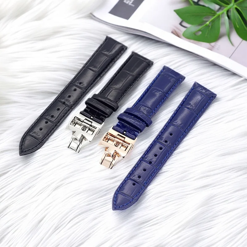 Leather Watchband For Vacheron vc Constanti Double-sided cowhide watch strap men's strap accessories 19mm 20mm 21mm 22mm