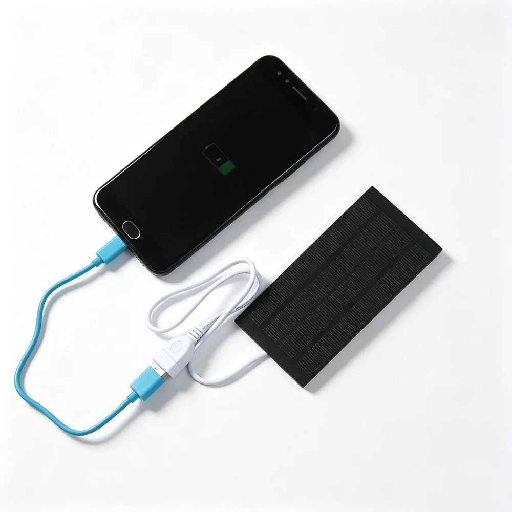

2 шт. солнечные панели PET 1.2 Вт, 5 В, монокристаллические, с USB-выходом для быстрой зарядки Power Bank и мобильных телефонов iPhone, 120*60 мм