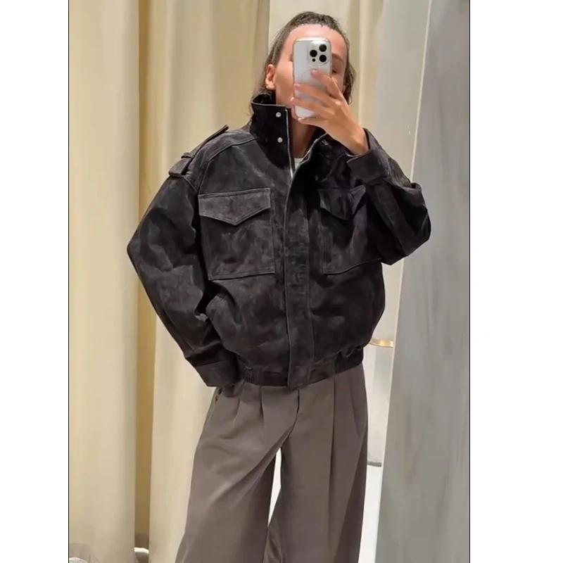 2025 New Women's Jackets Autumn Fashion Retro Elegant Thick Warm Loose Coats Women's Chic Street Youth Holiday Outerwear Coats