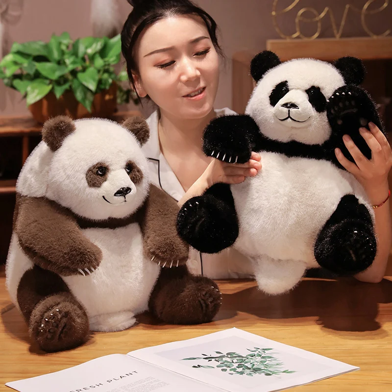 

Simulation Kawaii HuaHua Qizai Giant Panda Doll Cute Stuffed Animals Charmingly Naive Fatty Bear Soft Kids Plush Toys Home Decor