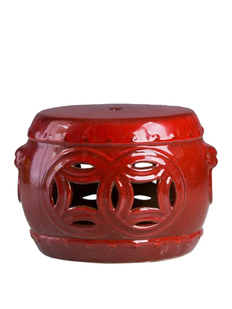 temperature ceramic drum stool for shoes stool low stool kiln change home living room bedroom dresser decorations ornaments