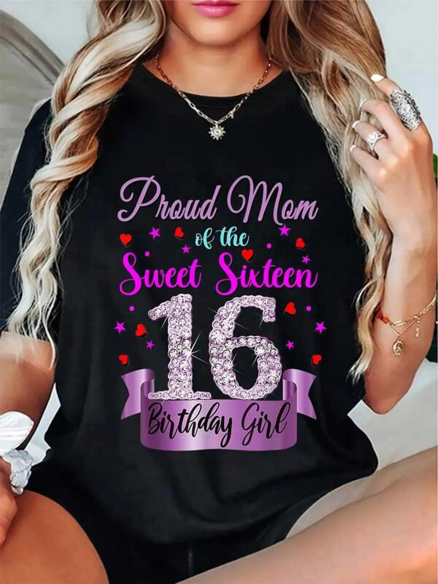 Plus Size 100 % lustiges Sweet 16 Birthday 2005 Sixteenth Mom T-Shirt 0XL-4XL