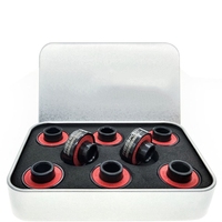 A57T FREESPORT 608 Hybrid Black Ceramic Bearings for Inline Skate or Skateboard Scooter Longboard (Pack of 8)