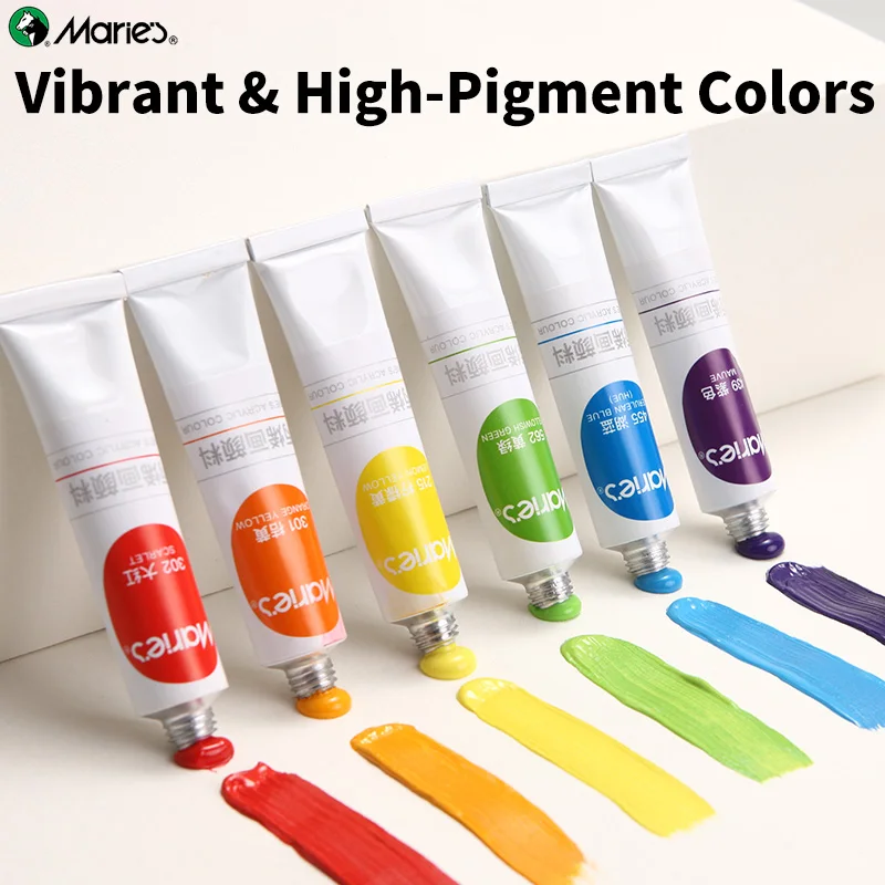 39pcs Marie's Acrylic Paint Set for Kids,12ml/0.4oz,High Quality,for Canvas,Wood,Eggs,Crafts,Professional Kit for Adults,Gifts