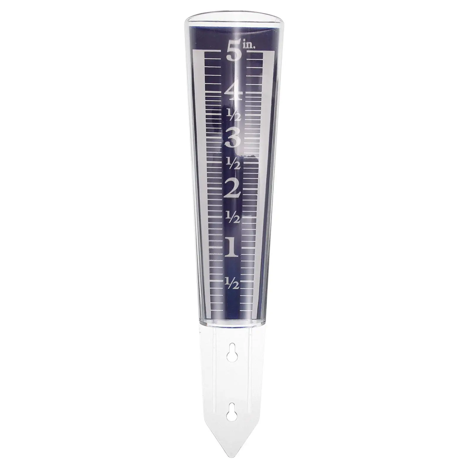 

5Inch Blue Large Round Outdoor Garden Rain Gauge Measuring Large Rain Gauge Outdoor Tube Home Farming