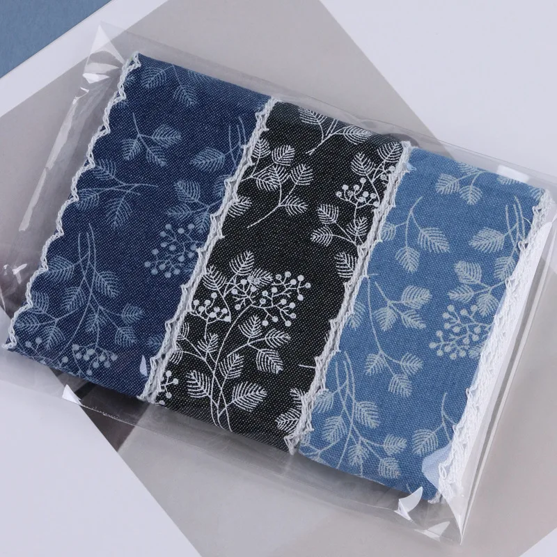 1 Meter Bouquet Leaves Denim Webbing Embroidery Race 4cm Decorate DIY Bow Hair Accessories Lace Trim Ribbon Dentelle