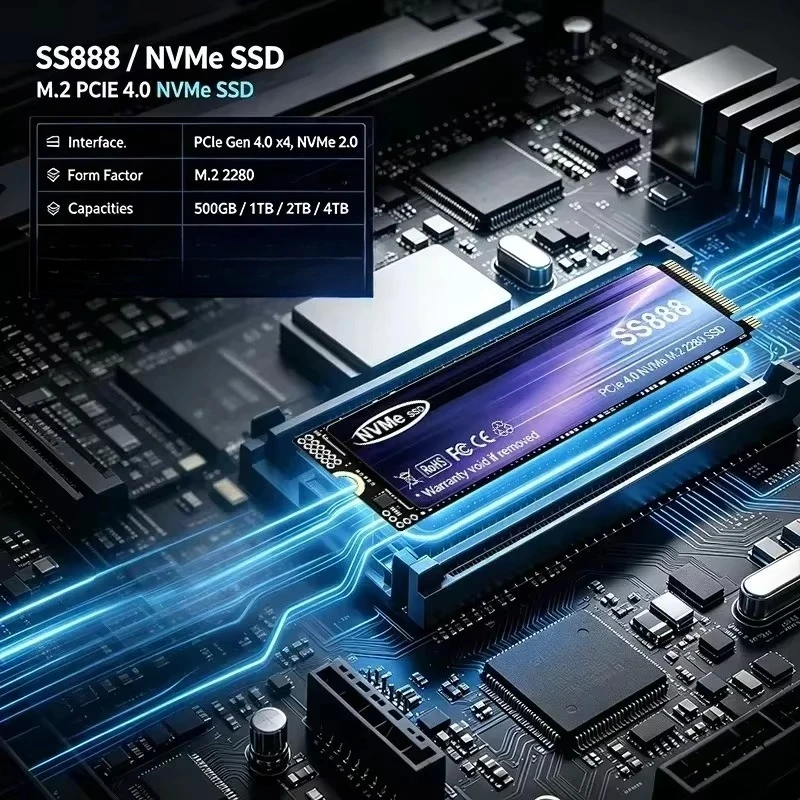SS888 500GB 1TB 2TB 4TB M.2 NV - đánh giá và giá M.2 Nvme 4Tb Pcie 4.0 Ssd