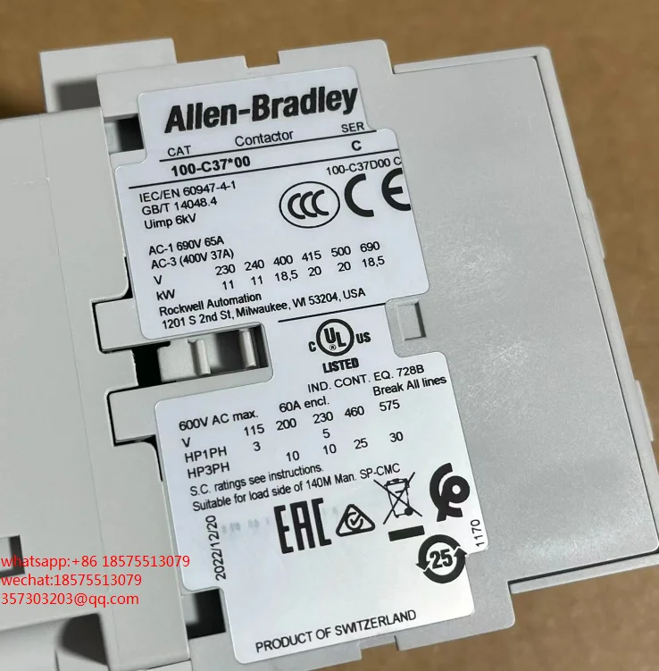 FOR ALLEN-BRADLEY 100-C37 Contactor Coil 24V New 100-C37*00 60947-4-1 1 PIECE