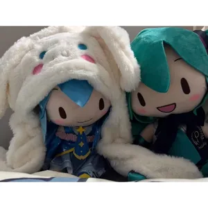 Children's plush mini-chapéu, moving ear hat, cute anime toy, Kawaii Sanrio, Hello Kitty Melody, Cinnamoroll, Kuromi Girls Gifts, Winter 10 Main sales cap that moves the ear - №6