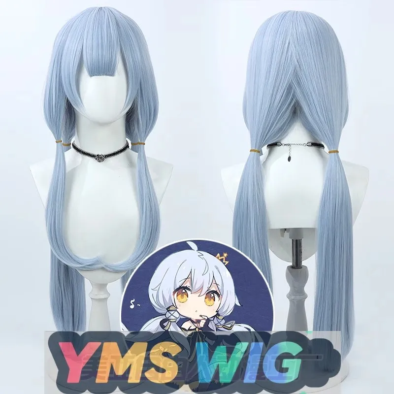 

【YMS WIG】Parallel Four Realms Five-Dimensional Medium Stardust Cosplay Wig Blue Multi-Color Realistic Scalp Double Braids