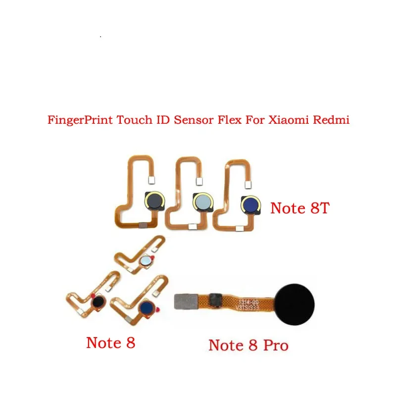 

fingerprint scanner for Redmi Note 8 8t 8pro PRO HOME button fingerprint menu return key sensor flex cable