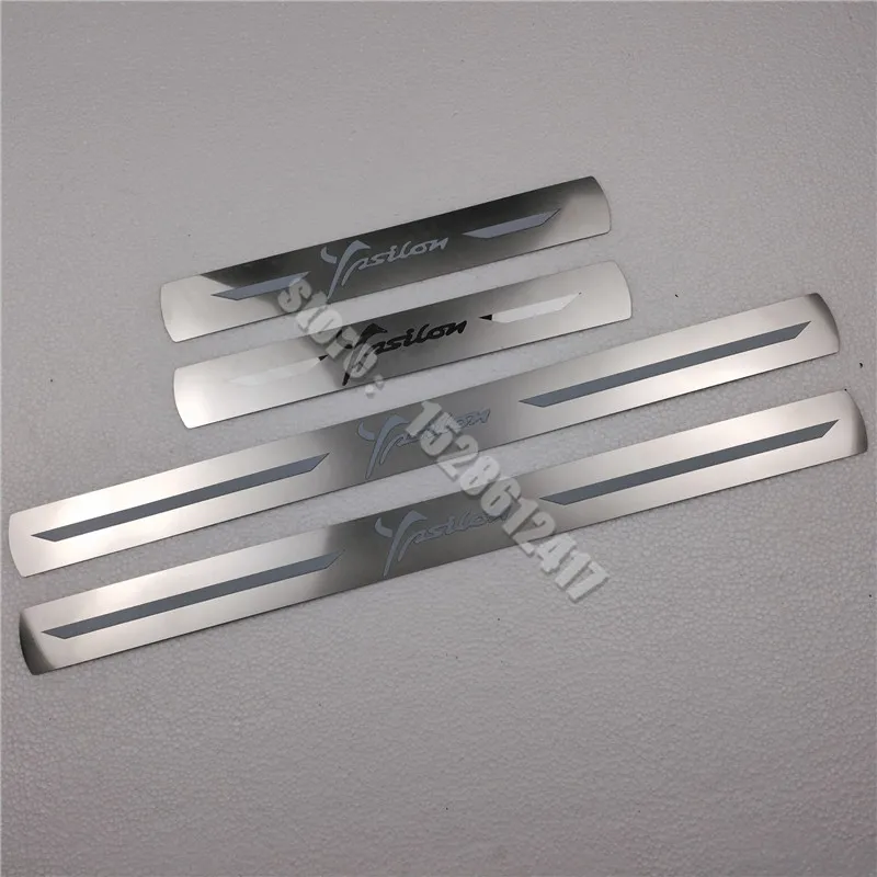 

For Lancia Chrysler Ypsilon Door Sill Scuff Plate Guard Stainless Steel Kick Pedal Sticker Car Styling Accessories