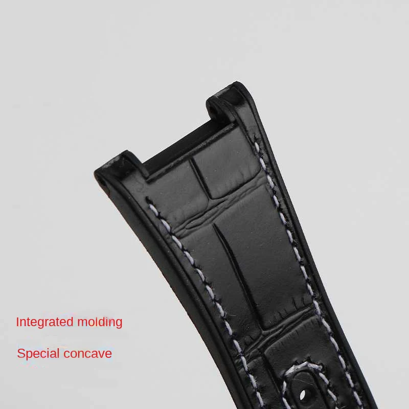 For Omega Constellation 41mm Watch Strap Manhattan 39mm Series Cowhide Layer Rubber Bottom Male Observatory Watchband  25*14mm