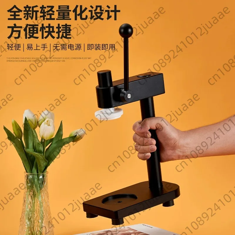 Hand-operated Can Sealer Portable Bottle Capping Machine Manual Closing Tool for Craft Beverage Home Brewing