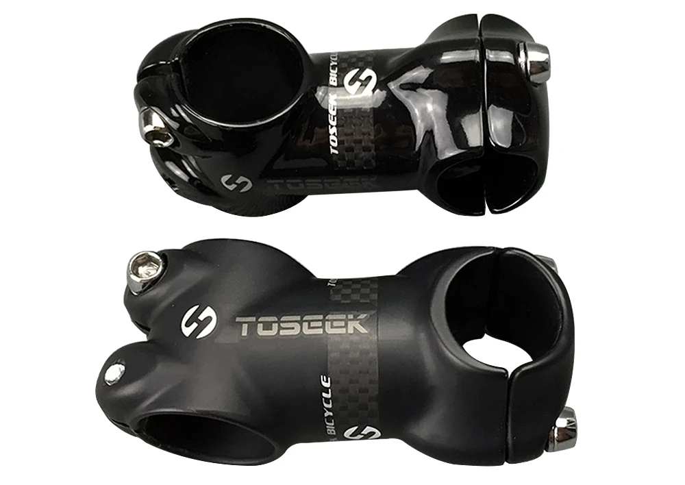 TOSEEK Bike stem Full Carbon Fibre Alloy 7 Degrees Mountain Road Bicycle stem Matt/glossy 25.4*50/60/70/80mm MTB Bicycle Parts