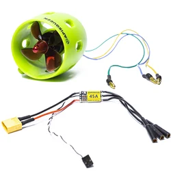ApisQueen U1 Underwater Thruster With 45A Bi-Directional ESC,16V 2Kg Thrust Brushless Underwater Subsea Thruster For ROV Boats