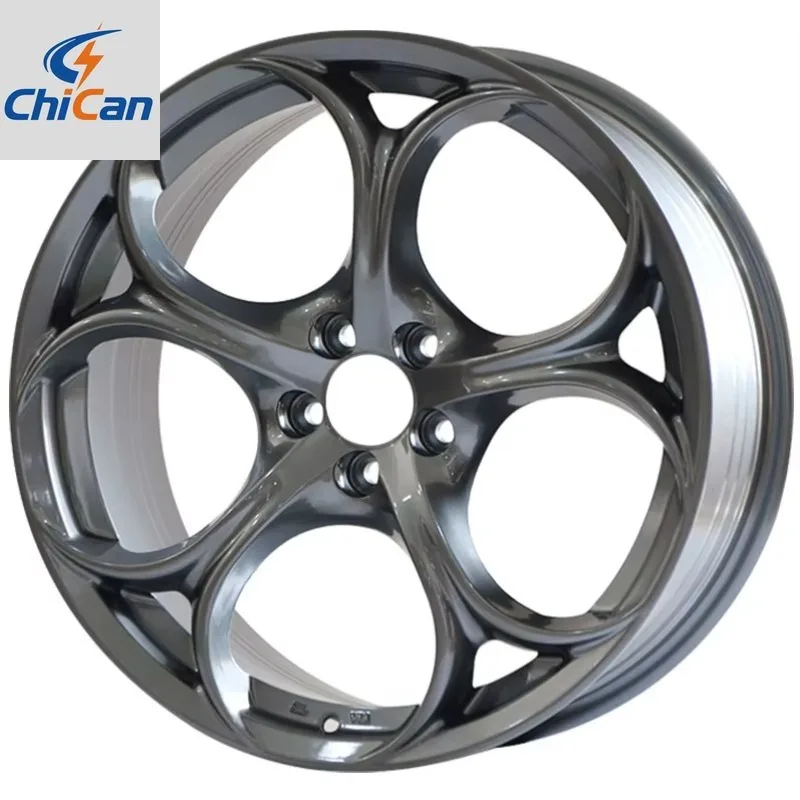

[2026] Chican Custom Forged R 15-20 Inch Auto 5X110 4X100 Black Car Mag for Alfa Romeo 4C Giulietta Mito Stelvio Alloy Wheel Rim
