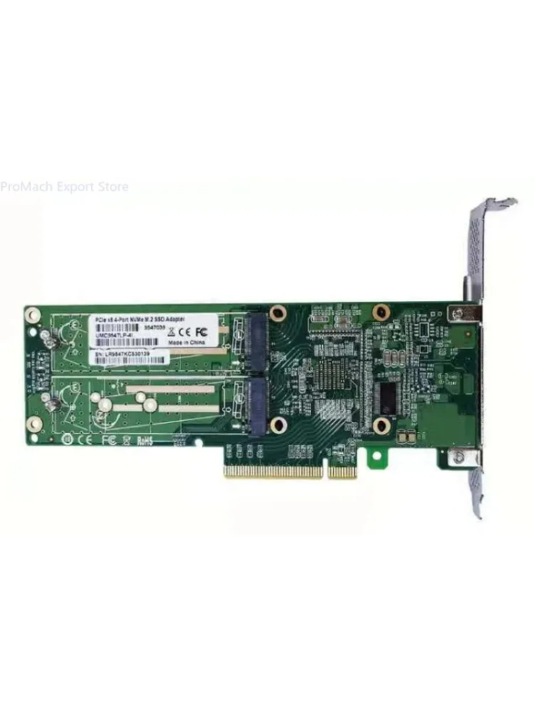 Expansion Card PCIe 3.0 X8 To Quad M.2 NVMe SSD Swtich Adapter Card for Servers-LRNV9547L-4I 4 Port PCI-E Riser