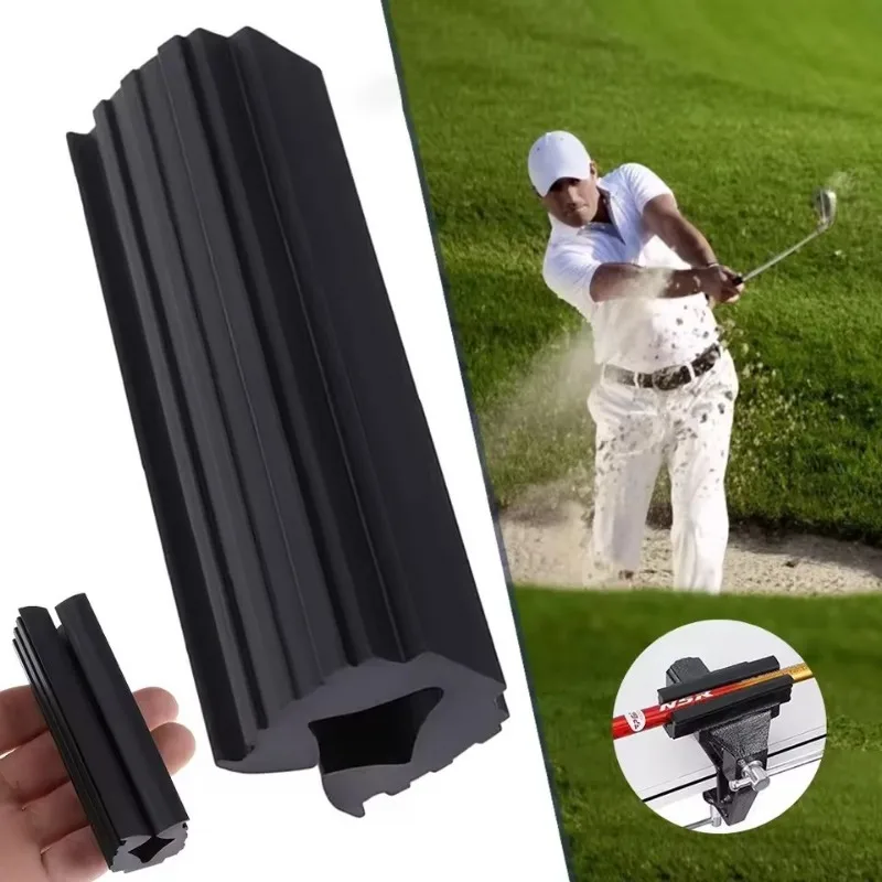 Golf Shaft Clamp Protective Golf Club Vise Clamp Rubber Golf Putters Vise Clamp Portable for Wedges Irons Putters Shaft Repair