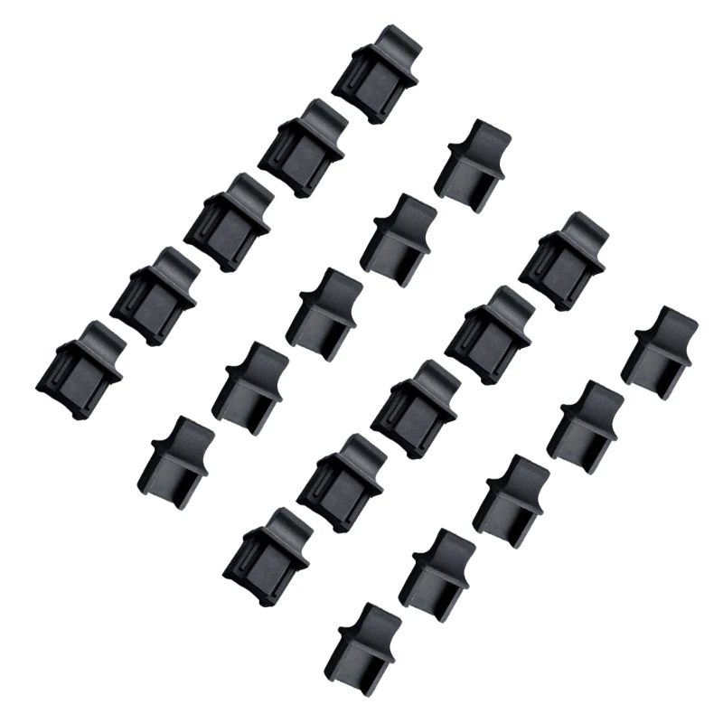 U55C 2Pcs Silicone RJ45 Dust Plugs Long Handle Cover For Ethernet Port Protections