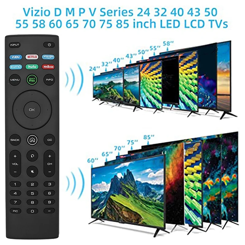 XRT-140 Remote Control For VIZIO Ruixuan's New Smart TV Remote Control With Shortcut APP Buttons