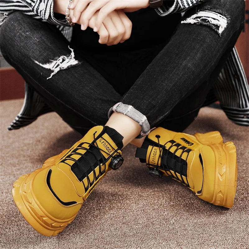 الكلاسيكية أحذية سوداء برقبة الرجال دراجة نارية الأحذية مقبض تصميم الرجال منصة الأحذية الجلدية مريحة أحذية العمل رجل بوتاس دي هومبر