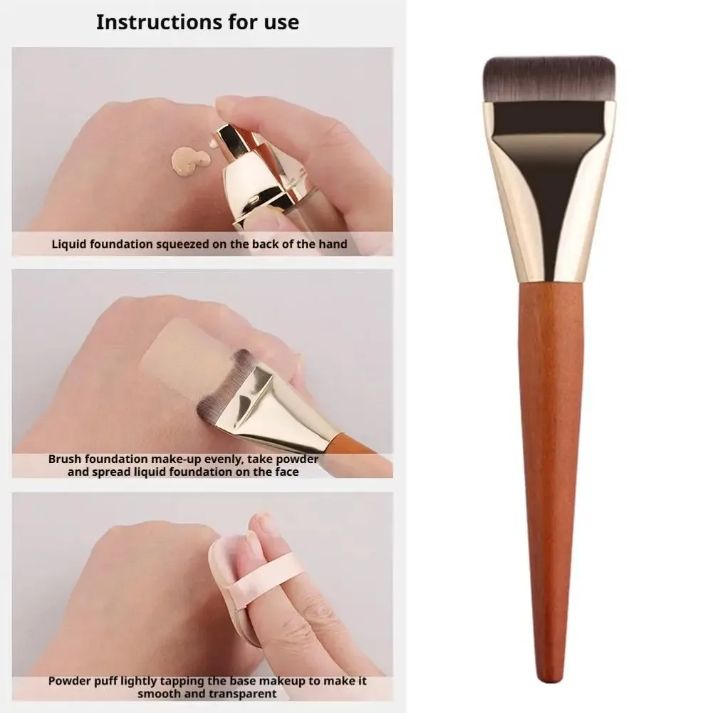 Make Up Tools Ultra Thin Foundation Brush Soft Smooth Flat Contour Brush Multifunction Bevel Design Concealer Makeup Brushes